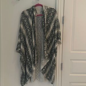 Show me your MuMu Snakeskin Print Kimono Cardigan